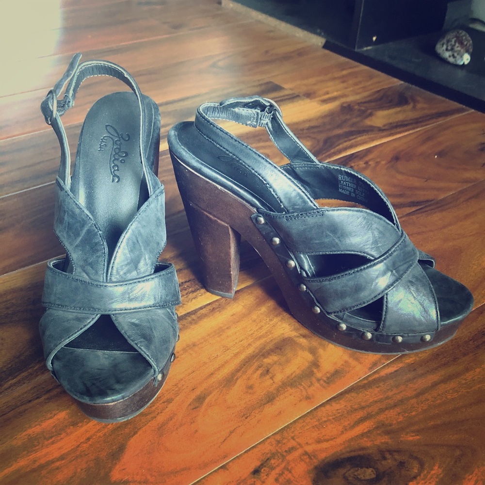 Open Toe Sling Back Heels